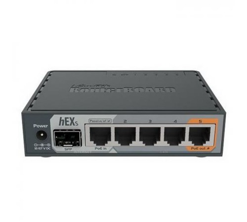 Роутер MikroTik hEX S (RB760IGS) 10/100/1000BASE-TX/SFP черный
