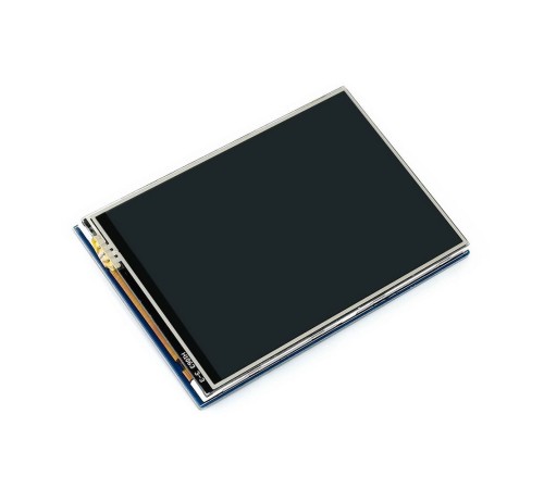 Модуль дисплея ACD 17-RA332 Waveshare 3.5" резистивный сенсорный дисплей без корпуса, 480*320 IPS матрица, вход SPI, питание по USB, для Raspberry Pi 3