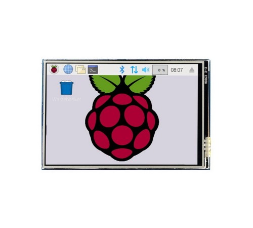 Модуль дисплея ACD 17-RA332 Waveshare 3.5" резистивный сенсорный дисплей без корпуса, 480*320 IPS матрица, вход SPI, питание по USB, для Raspberry Pi 3