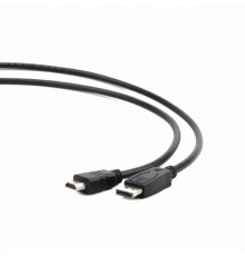 Кабель Cablexpert Кабель DisplayPort-HDMI Cablexpert CC-DP-HDMI-3M, 20M/19M, 3.0м, черный, экран, пакет {100}