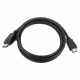 Кабель Cablexpert Кабель DisplayPort-HDMI Cablexpert CC-DP-HDMI-3M, 20M/19M, 3.0м, черный, экран, пакет {100}