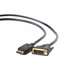 Кабель DisplayPort-DVI Cablexpert CC-DPM-DVIM-6, 1.8м, 20M/25M, черный, экран, пакет