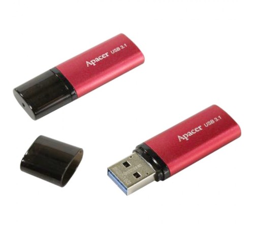 128GB Apacer AH25B USB Flash AP128GAH25BR-1 USB 3.1 Gen 1, Red/Black, Metal case, RTL (916303)