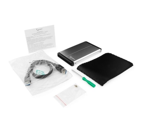 Внешний корпус 2.5" Gembird EE2-U3S-2-S, серебро, USB 3.0, SATA, металл Gembird  {100}