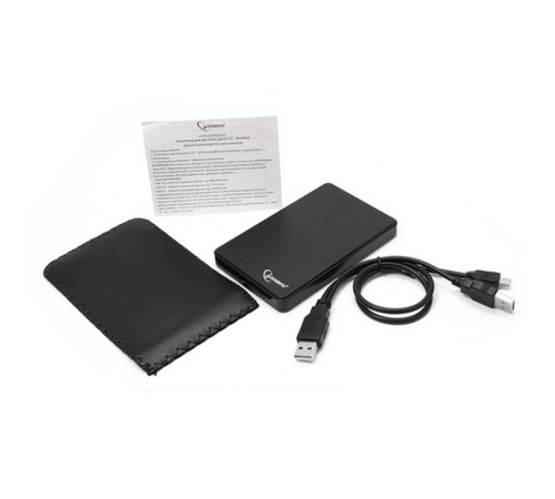 Внешний корпус 2.5" Gembird EE2-U2S-40P, черный, USB 2.0, SATA, пластик Gembird {100} Внешний корпус 2.5" Gembird EE2-U2S-40P, черный, USB 2.0, SATA, пластик Gembird {100}