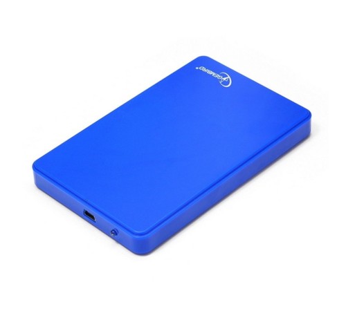 Внешний корпус 2.5" Gembird EE2-U2S-40P-B, синий, USB 2.0, SATA, пластик Gembird {100} (205540)