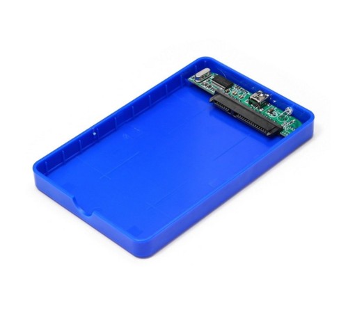 Внешний корпус 2.5" Gembird EE2-U2S-40P-B, синий, USB 2.0, SATA, пластик Gembird {100} (205540)