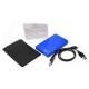 Внешний корпус 2.5" Gembird EE2-U2S-40P-B, синий, USB 2.0, SATA, пластик Gembird {100} (205540)
