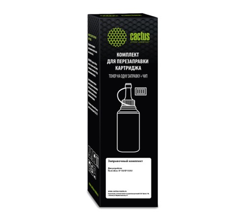 Тонер Cactus CS-RK-SP150HE черный флакон 80гр. (в компл.:чип) для принтера Ricoh Aficio SP 150/SP 150SU