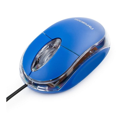 Мышь Гарнизон GM-100B, USB, чип- Х, синий, 1000 DPI, 2кн.+колесо-кнопка