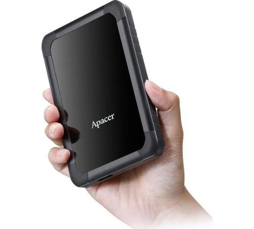 2.5" 1TB Apacer AC532 AP1TBAC532B-1 USB 3.1, Shockproof, Win/Mac/Linux, Black, Retail {20} (915283)
