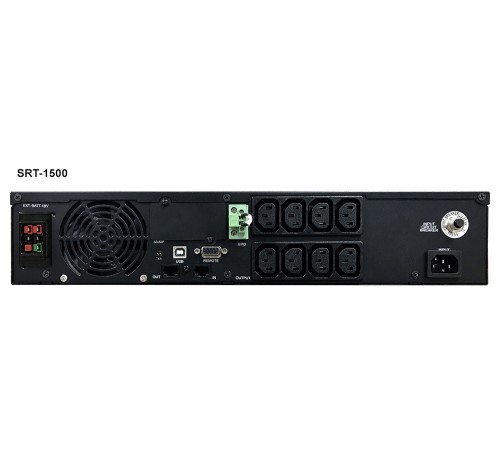 ИБП SRT-1500A, линейно-интерактивный, 1500ВА, 1350Вт, LCD, Rack/Tower, 8 розеток IEC320 C13 с резервным питанием, USB, RS-232, слот под SNMP карту, EPO, защита RJ45, ШхГхВ 428х563х84мм., вес 24кг. Powercom Smart Rack&SPR-1500A LCD (SRT-1500A LCD) ИБП SRT-1500A, линейно-интерактивный, 1500ВА, 1350Вт, LCD, Rack/Tower, 8 розеток IEC320 C13 с резервным питанием, USB, RS-232, слот под SNMP карту, EPO, защита RJ45, ШхГхВ 428х563х84мм., вес 24кг. Powercom Smart Rack&SPR-1500A LCD (SRT-1500A LCD)