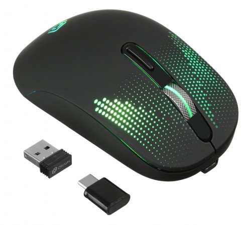 Мышь Оклик 636LWC черный оптическая (2400dpi) беспроводная USB/USB-C (6but) Мышь Оклик 636LWC черный оптическая (2400dpi) беспроводная USB/USB-C (6but)
