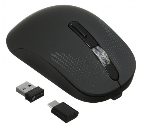 Мышь Оклик 636LWC черный оптическая (2400dpi) беспроводная USB/USB-C (6but) Мышь Оклик 636LWC черный оптическая (2400dpi) беспроводная USB/USB-C (6but)