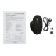 Мышь Оклик 636LWC черный оптическая (2400dpi) беспроводная USB/USB-C (6but)