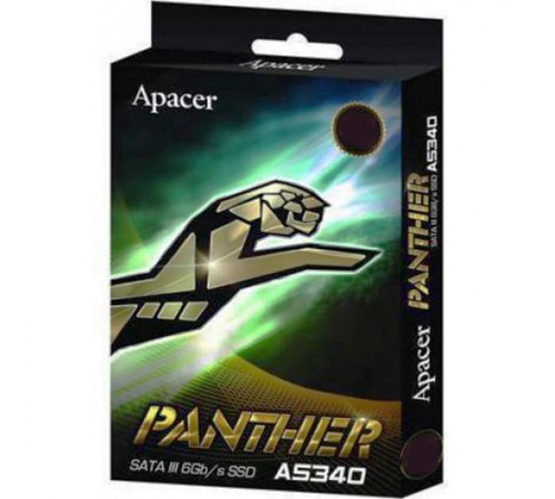 Твердотельный накопитель Apacer SSD PANTHER AS340 480Gb SATA 2.5" 7mm, R550/W520 Mb/s, IOPS 30/96K, MTBF 1,5M, 3D TLC, 280TBW, Retail (AP480GAS340G-1) (AP480GAS340G-1)