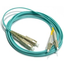 Патч-корд Lanmaster LAN-2LC-2SC/OM3-1.0 2x50/125 OM3 LC дуплекс-SC дуплекс 1м LSZH