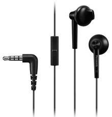 Гарнитура вкладыши Panasonic RP-TCM55GC-K 1.2м черный проводные в ушной раковине
