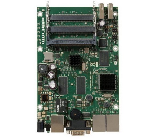 RB435G без корпуса RouterBOARD 435G with 680MHz Atheros CPU, 256MB RAM, 3 Gigabit LAN, 5 miniPCI, RouterOS L5, 2 USB ports {20}