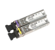Модуль MikroTik Pair of SFP modules, S-45LC80D (1.25G SM 80km T1490nm/R1550nm, Single LC-connector) + S-54LC80D (1.25G SM 80km T1550nm/R1490nm, Single LC-connector) (S-4554LC80D)