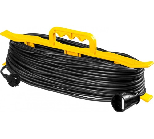 Удлинитель силовой Stayer 55018-50_z01 2x0.75кв.мм 1розет. 50м ПВС 10A пласт.рамка черный Удлинитель силовой Stayer 55018-50_z01 2x0.75кв.мм 1розет. 50м ПВС 10A пласт.рамка черный