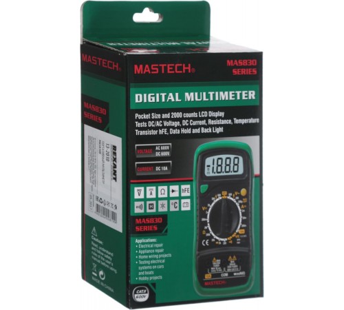 Мультиметр Mastech MAS830B Мультиметр Mastech MAS830B