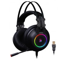 Наушники с микрофоном A4Tech Bloody G528C черный 2м мониторные USB оголовье (G528C)