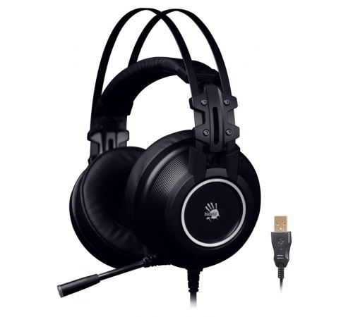 Наушники с микрофоном A4Tech Bloody G528C черный 2м мониторные USB оголовье (G528C) Наушники с микрофоном A4Tech Bloody G528C черный 2м мониторные USB оголовье (G528C)