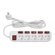 Сетевой фильтр Buro 500SH-3-SW-W 3м (5 розеток) белый (коробка)