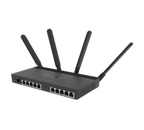 Роутер беспроводной MikroTik RB4011iGS+5HacQ2HnD-IN AC2000 10/100/1000BASE-TX/SFP+ черный