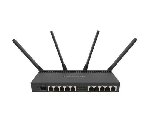 Роутер беспроводной MikroTik RB4011iGS+5HacQ2HnD-IN AC2000 10/100/1000BASE-TX/SFP+ черный