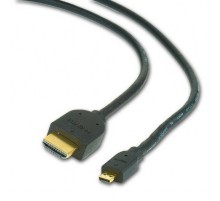 Кабель Cablexpert Кабель HDMI-microHDMI Cablexpert CC-HDMID-6 v1.3, 19M/19M, 1.8м, черный, позол.разъемы, экран, пакет (072854) {200}