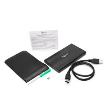 Внешний корпус 2.5" Gembird EE2-U3S-5, черный, USB 3.0, SATA, металл Gembird  {100}