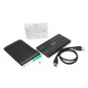 Внешний корпус 2.5" Gembird EE2-U3S-5, черный, USB 3.0, SATA, металл Gembird  {100}