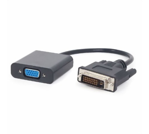 Cablexpert Переходник DVI-D-VGA Digital , 25M/15F, длина кабеля 0,2м, черный, пакет (A-DVID-VGAF-01)