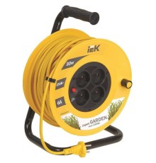 Сетевой удлинитель IEK Garden 30м (4 розетки) желтый/черный (пакет ПЭ)