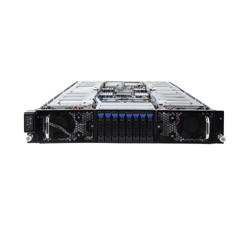 G291-2G0 (rev. 100) 2U 16x Single Slot GPU (Tesla T4 only), Dual Intel® Xeon® Scalable, 24x "RDIMM/LRDIMM DDR4, 2x 10Gb/s BASE-T (i550-AM), Aspeed AST2500, 8x 2.5" NVMe/SATA HS HDD/SSD, 2xPCIe Gen3 x16 LPHL, 2x2200W"