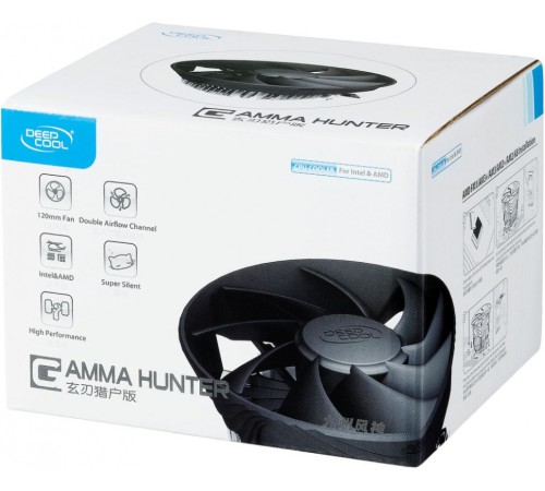 Устройство охлаждения(кулер) Deepcool GAMMA HUNTER Soc-AM4/AM3+/1150/1151/1200 3-pin 21dB Al 95W 252gr Ret Устройство охлаждения(кулер) Deepcool GAMMA HUNTER Soc-AM4/AM3+/1150/1151/1200 3-pin 21dB Al 95W 252gr Ret