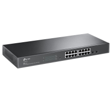 TP-Link SG2218 Коммутатор JetStream линейки Smart с 16 гигабитными портами RJ45 и 2 портами SFP