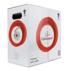Кабель UTP Cablexpert UPC-5040E-SOL кат.5e CCA  однож. 4х2х0.40 мм 305 м pullbox, серый (UPC-5040E-SOL)