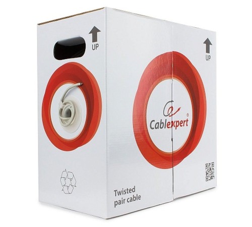 Кабель UTP Cablexpert UPC-5040E-SOL кат.5e CCA однож. 4х2х0.40 мм 305 м pullbox, серый (UPC-5040E-SOL) Кабель UTP Cablexpert UPC-5040E-SOL кат.5e CCA однож. 4х2х0.40 мм 305 м pullbox, серый (UPC-5040E-SOL)