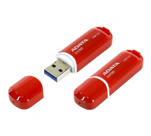 Флэш-накопитель USB3.1 64GB RED AUV150-64G-RRD ADATA Флэш-накопитель USB3.1 64GB RED AUV150-64G-RRD ADATA
