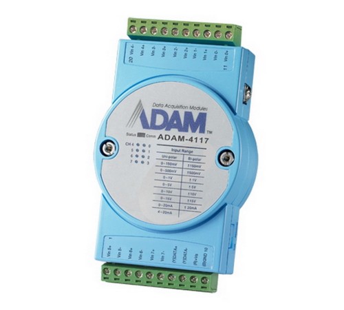 Модуль интерфейсный Advantech ADAM-4117-B   Модуль ввода, 8 каналов аналогового ввода, Modbus RTU/ASCII