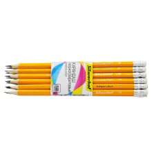 Карандаш ч/г Silwerhof Basic 120636-00 2мм HB шестигран. дерево карт.пер. ластик