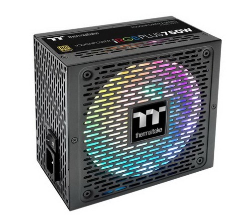 Блок питания Thermaltake ATX 750W Toughpower iRGB Plus 80+ gold (24+4+4pin) APFC 140mm fan color LED 9xSATA Cab Manag RTL