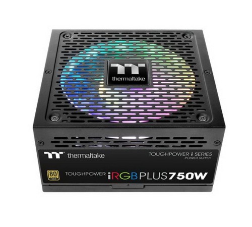 Блок питания Thermaltake ATX 750W Toughpower iRGB Plus 80+ gold (24+4+4pin) APFC 140mm fan color LED 9xSATA Cab Manag RTL