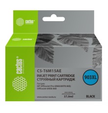 Картридж струйный Cactus CS-T6M15AE №903XL(есть ограничения по прошивке) черный (37мл) для HP OJP 6950/6960/6970
