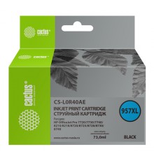 Картридж струйный Cactus CS-L0R40AE 957XL черный (73мл) для HP OfficeJet 8210/8218/8720/8725/8730
