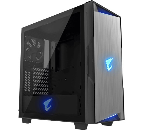 Корпус GIGABYTE AORUS C300 GLASS MidiTower без Б/П ATX MicroATX MiniITX Цвет черный GB-AC300G