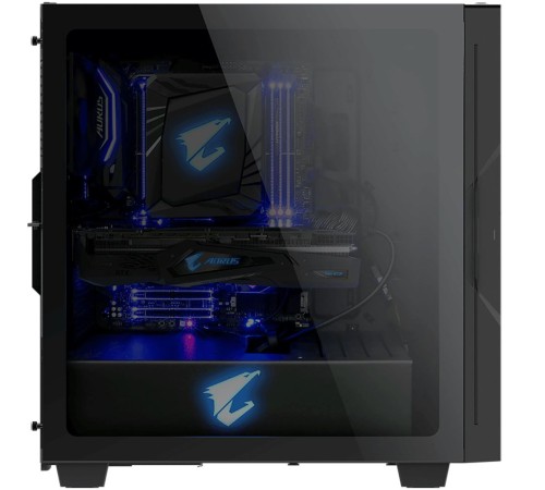Корпус GIGABYTE AORUS C300 GLASS MidiTower без Б/П ATX MicroATX MiniITX Цвет черный GB-AC300G